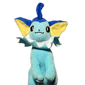 Pokemon Vaporeon Eevee Evolution Plush Stuffed Suction Cup Hanger Takara Tomy